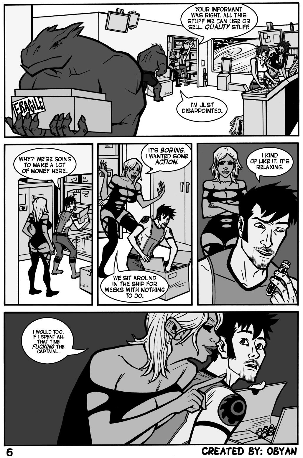 Black Comet Pirates: Up in Smoke page 6 full