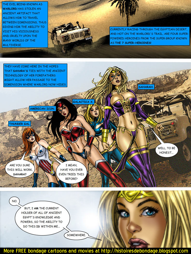9 Superheroines vs Warlord  Ch.1 page 2 full