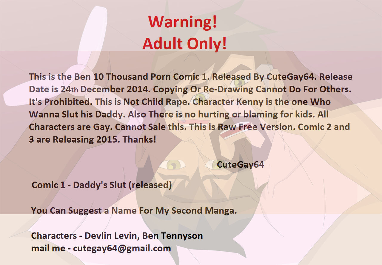 Ben 10 Thousand Comic 1 - Daddy's Slut page 1 full