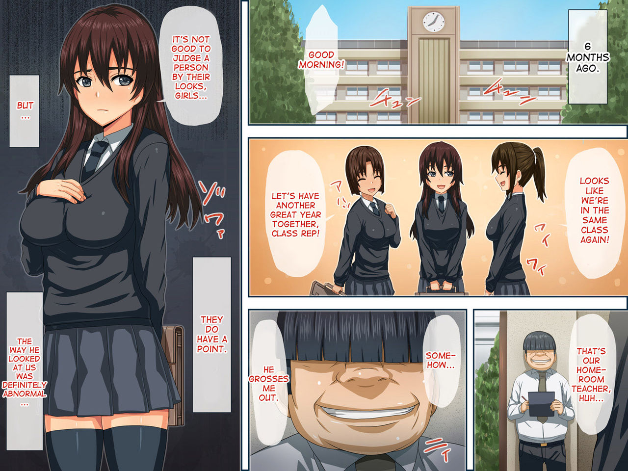 Kimo Kyoushi ga Saiminjutsu de Class Zenin o Haramasu! | The Disgusting Teacher Used Hypnosis to Impregnate all the Girls in Class! page 2 full