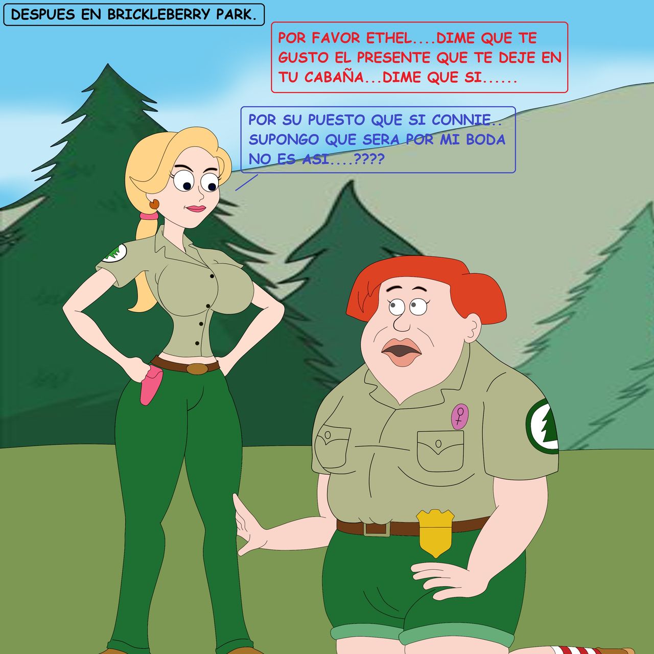Brickleberry. Lesbian yuri. page 5 full