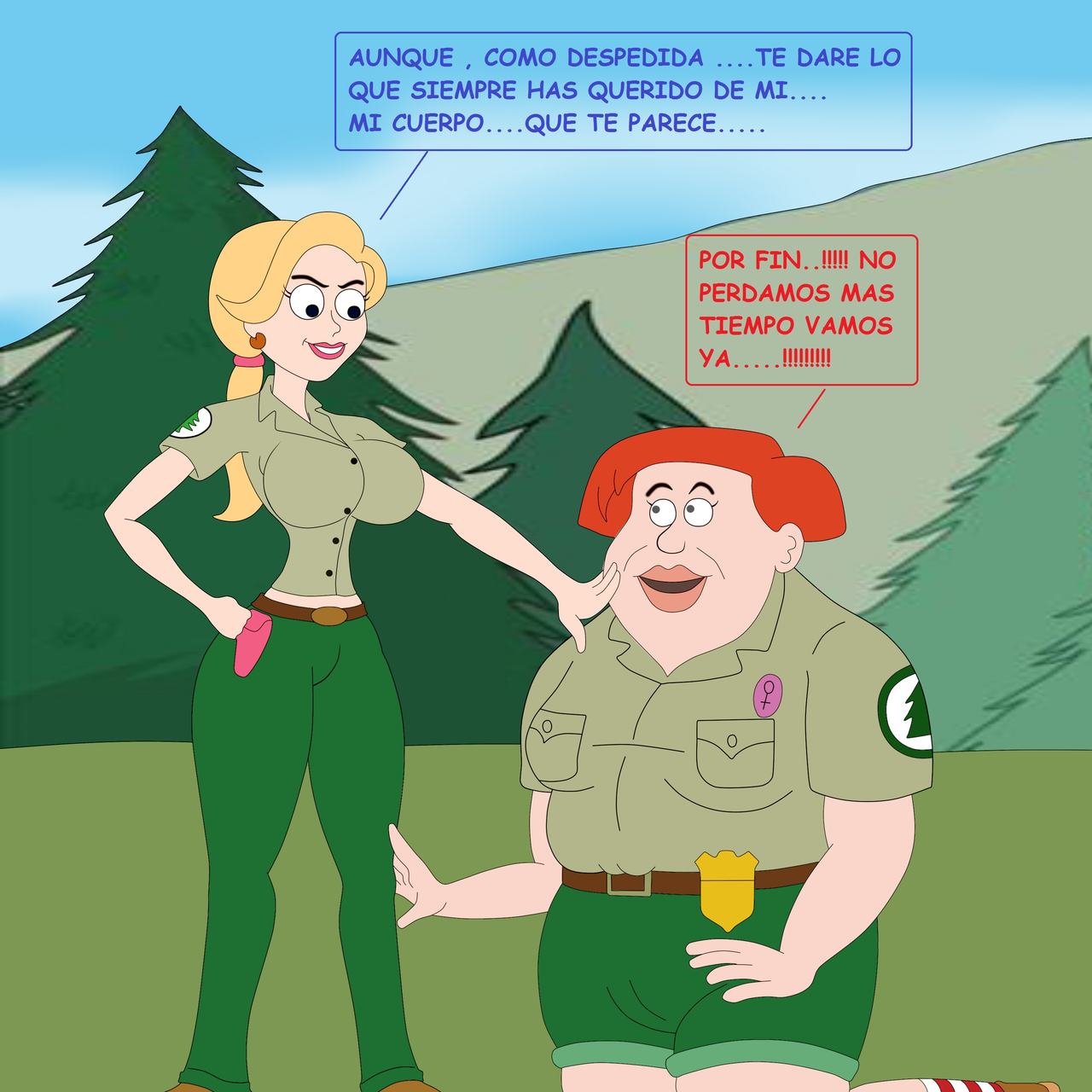 Brickleberry. Lesbian yuri. page 6 full