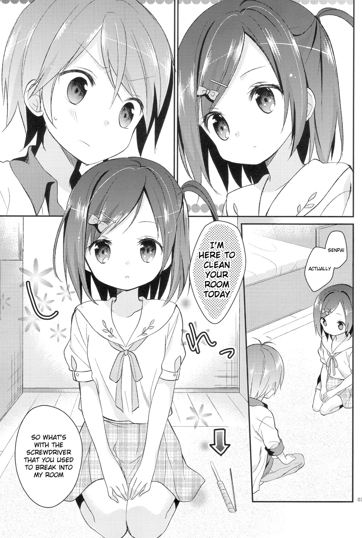 Wareware wa Tadashii Kyonyuu yori mo, Aji no Aru Hinnyuu ga Suki nanoda. Sekai no Naniyori Hikaeme na Mune no Onnanoko o Aishiteiru. page 2 full