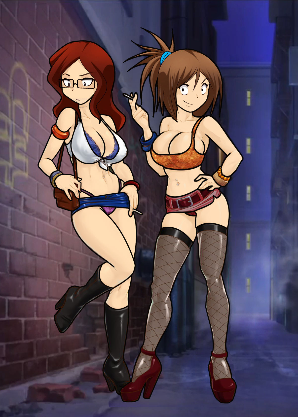 Hipstergirl and Gamergirl Hentai part 2 page 2 full