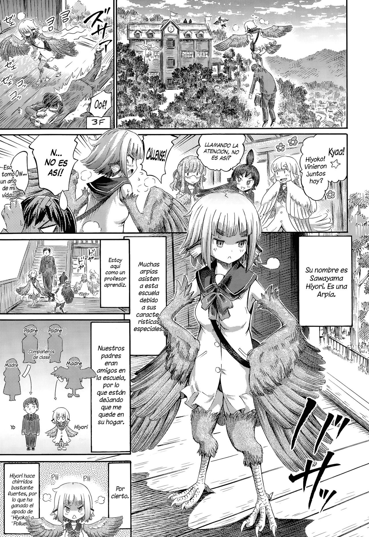 Harpy no Manabiya ~Kashimashi Class~ | Escuela de Arpías ~Clase Ruidosa~ page 3 full