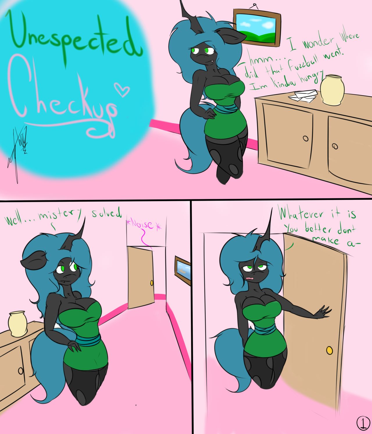 Unespected Checkup and Shower Time with fluffle puff and queen chrysalis page 1 full