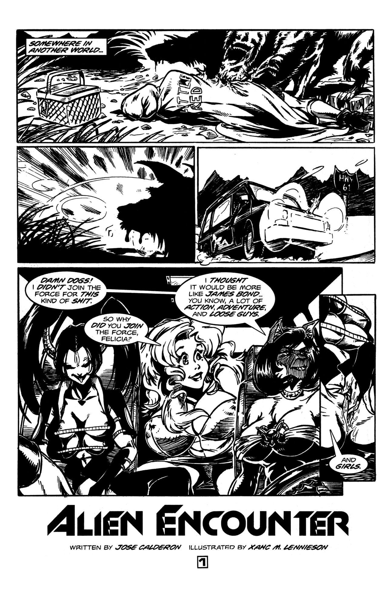 Girls of Terra XXX, Alien Encounter 01 page 3 full