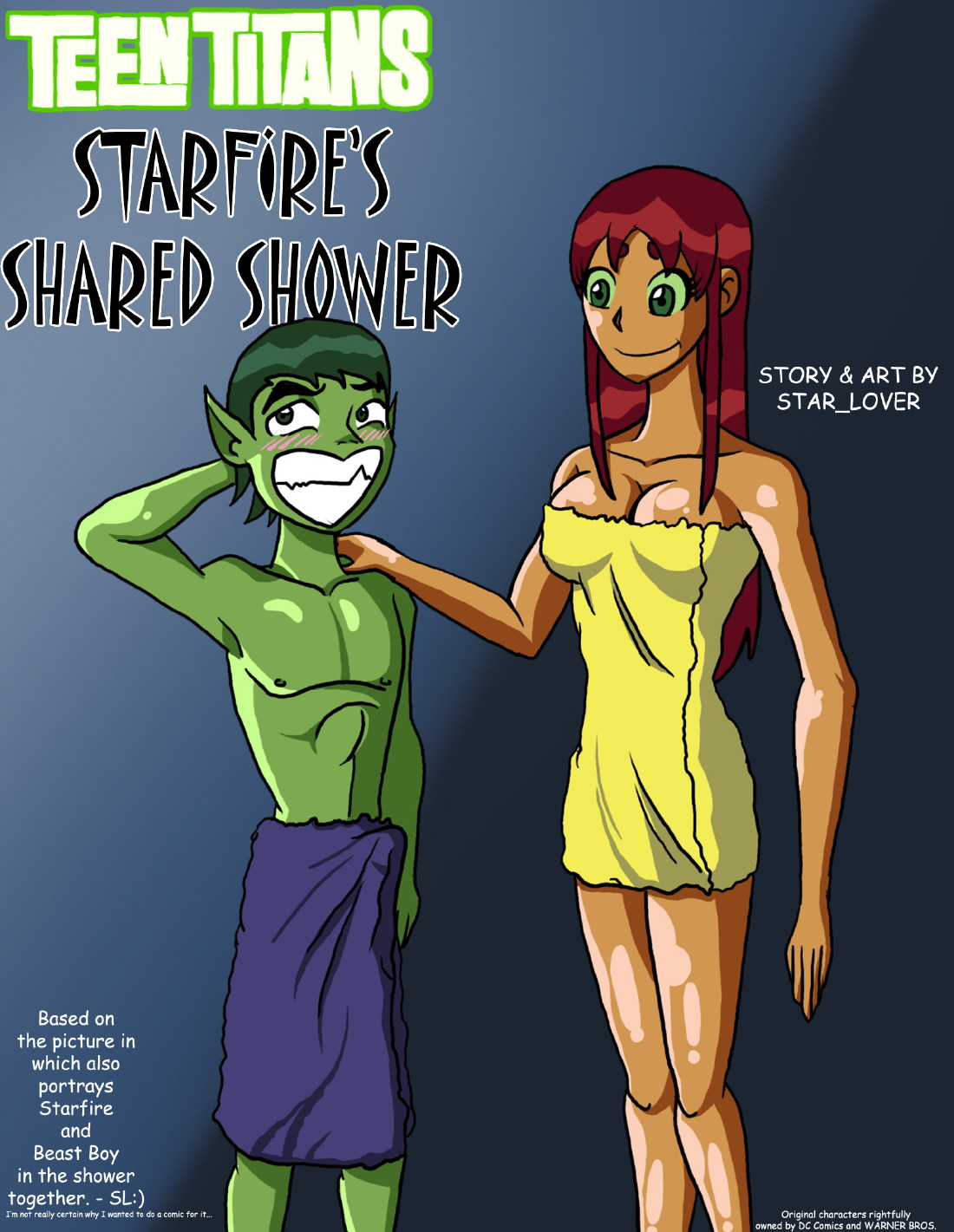 Starfire's Shared Shower page 1 full
