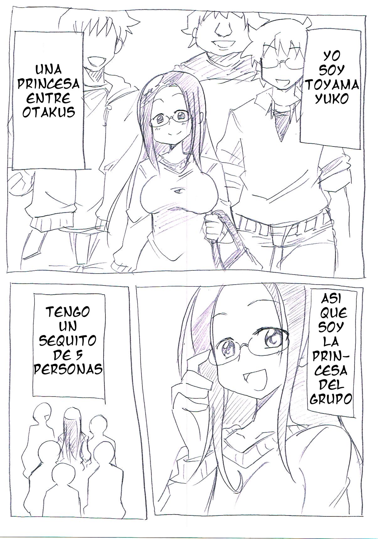 OtaCir no Hime ga Neteiru Aida ni Torimaki ni Okasareru | La princesa del grupo page 2 full