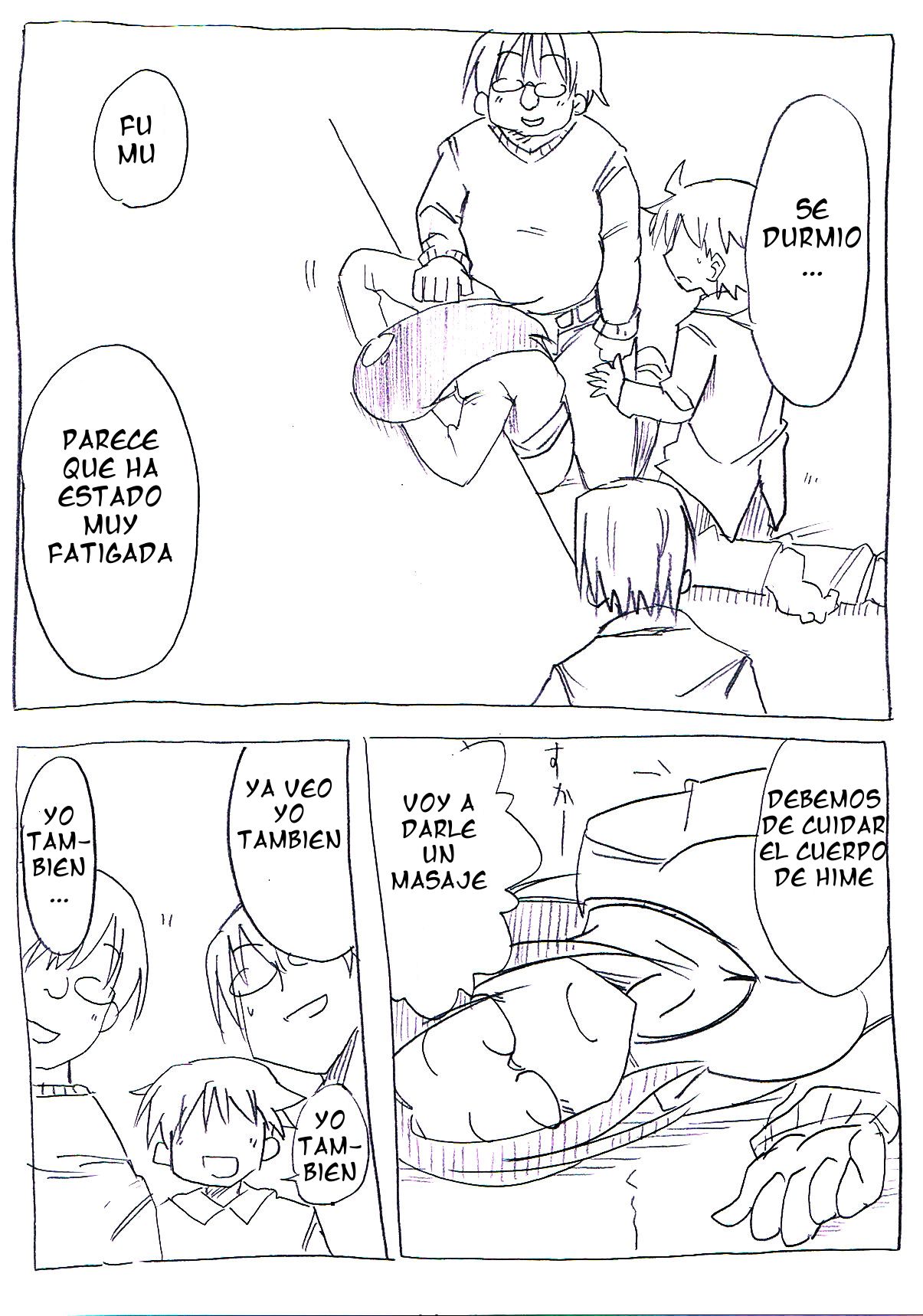 OtaCir no Hime ga Neteiru Aida ni Torimaki ni Okasareru | La princesa del grupo page 9 full