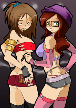 Hipstergirl and Gamergirl Hentai pics