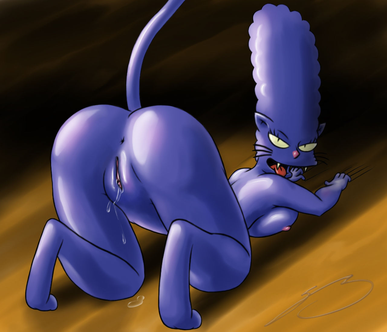 Marge Simpson  - Blue Cat Marge page 1 full