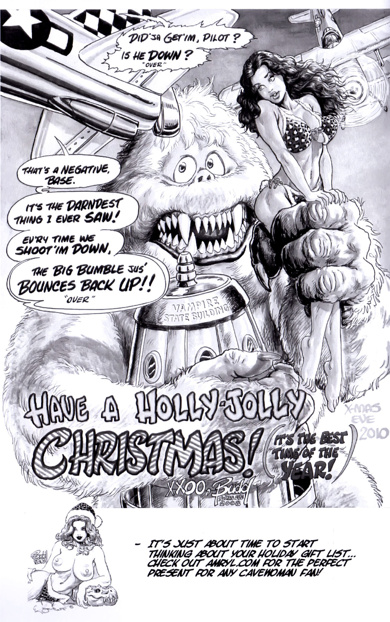 Cavewoman, PU's from Budd, HeroesCon 2011 Sketchbook page 4 full